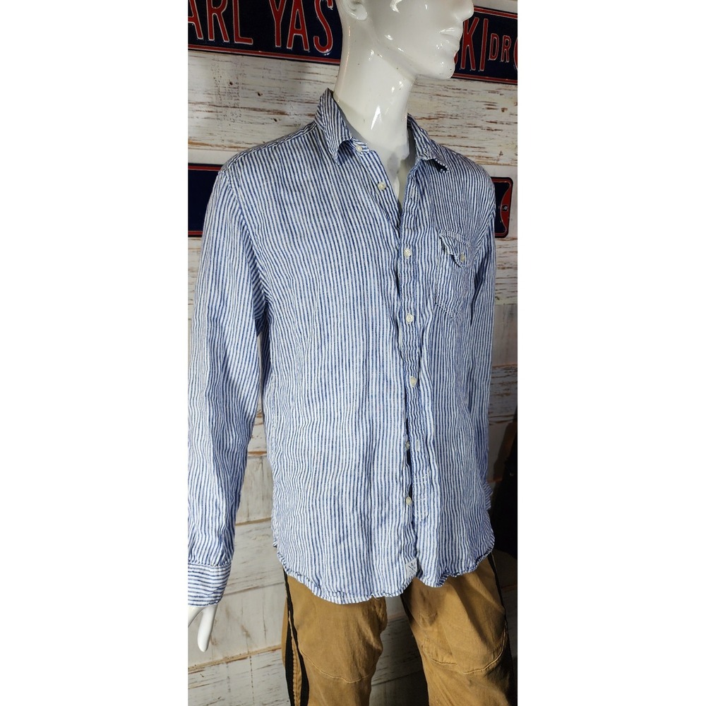 Lucky brand striped men's shirt, extra large